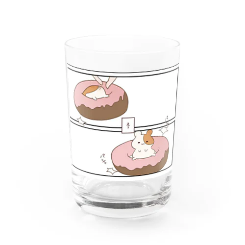 ドーナツはむくん Water Glass