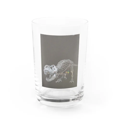 なんでも食べちゃうティラノサウルス Water Glass