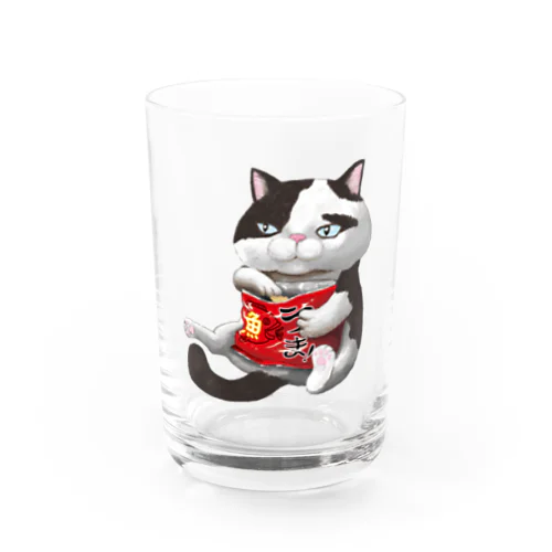 スナック菓子とキモ猫 Water Glass