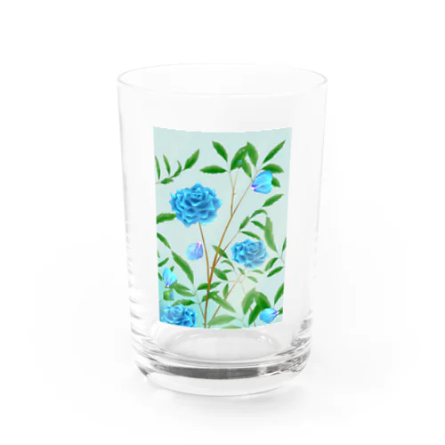 森嶋あまみさんの青薔薇 Water Glass