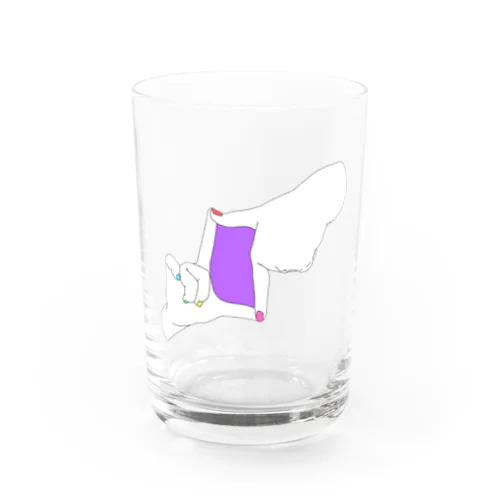 カラフル　ネイル　紫の空間 Water Glass