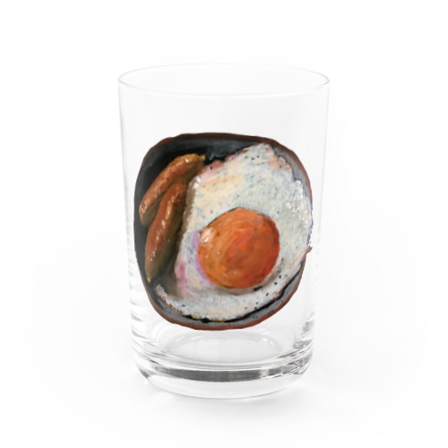 ウィンナーエッグ丼 Water Glass