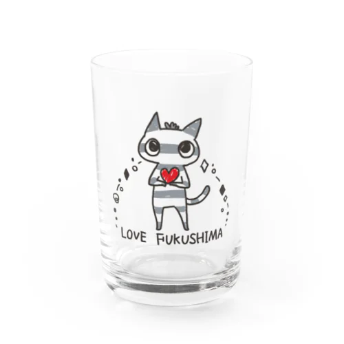 にゃんだべえ_LOVE FUKUSHIMA Water Glass