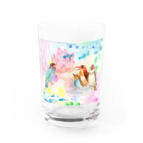 青い鳥がなくとき -蓮の花- Water Glass