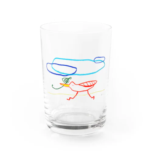 うたうトリさん Water Glass