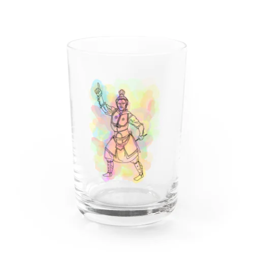 ノリノリな多聞天 Water Glass