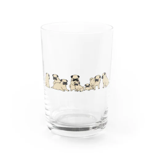 Pug Glass Water Glass