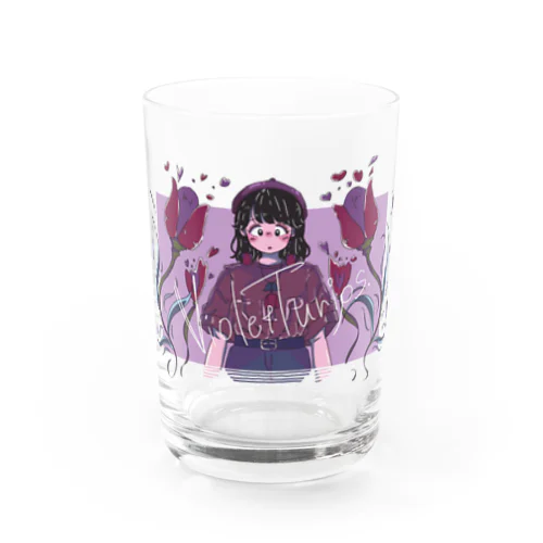 バイオレット鬱金香 Water Glass