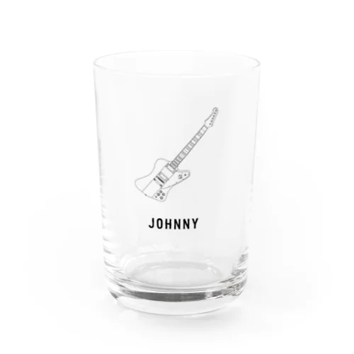 JOHNNY -black line- Water Glass