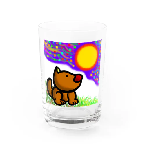 いぬのお月見 Water Glass