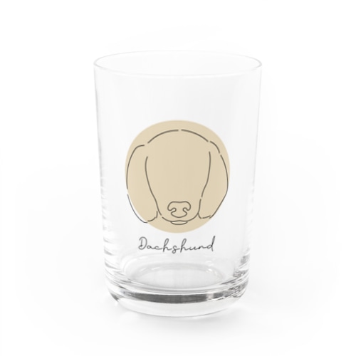 ミニチュアダックスフンド Water Glass