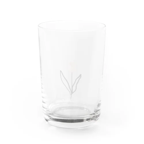 tulip baby pink Water Glass