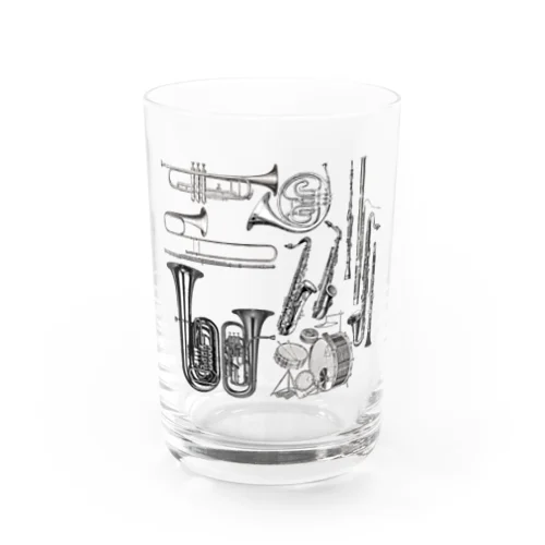 楽器柄のグッズ Water Glass