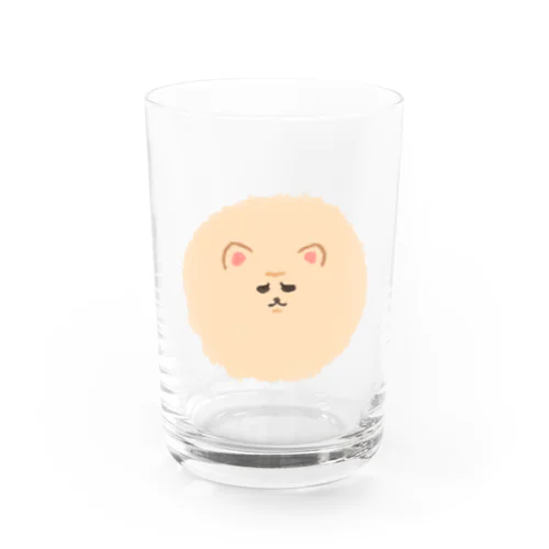 ふえくされたポメ　薄茶 Water Glass