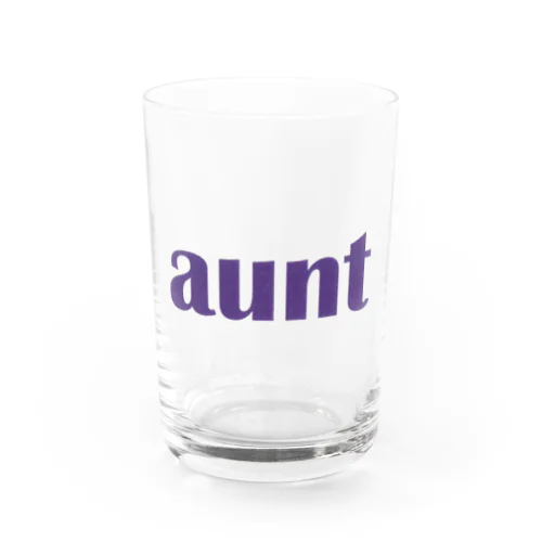 おばさん（aunt）　アント　叔母 Water Glass