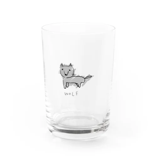 隣の席のやつが描いたオオカミ Water Glass