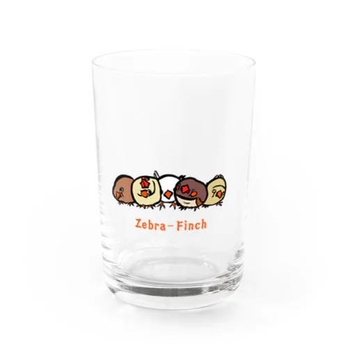 Zebra-Finch Water Glass