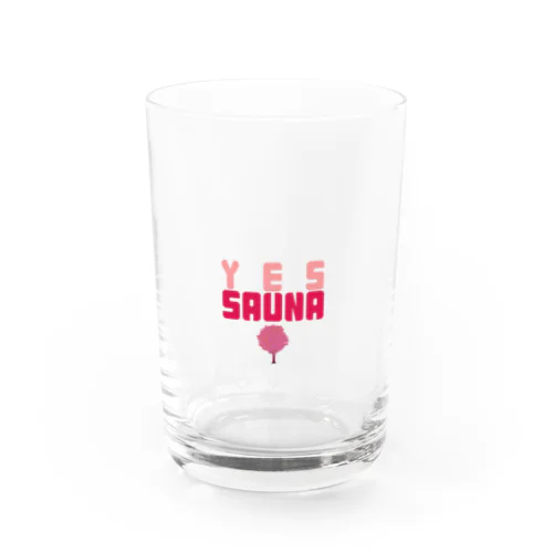 YES SAUNA Water Glass