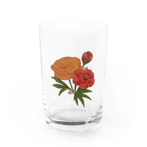 Flower Water Glass