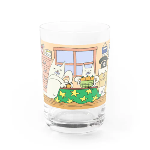 冬の団らん Water Glass