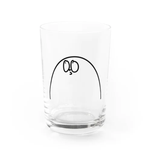 例のアイツ（くろ） Water Glass