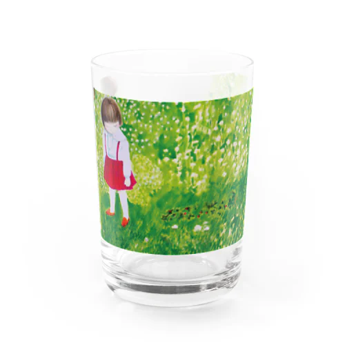 春のへび苺 Water Glass