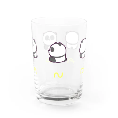 回転パンダくん Water Glass