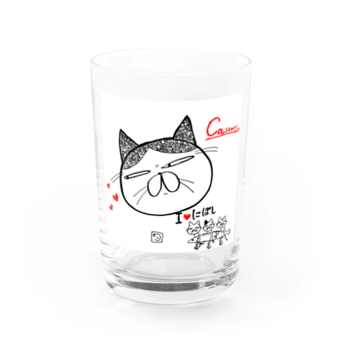 ハチワレCa2200g Water Glass
