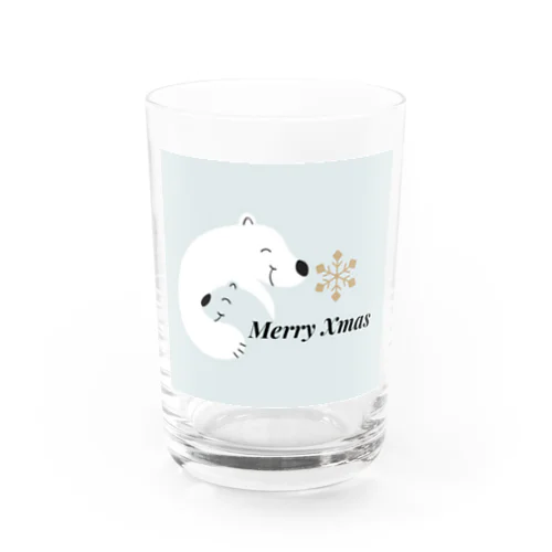 白北極クマちゃん【Xmas】 グラス