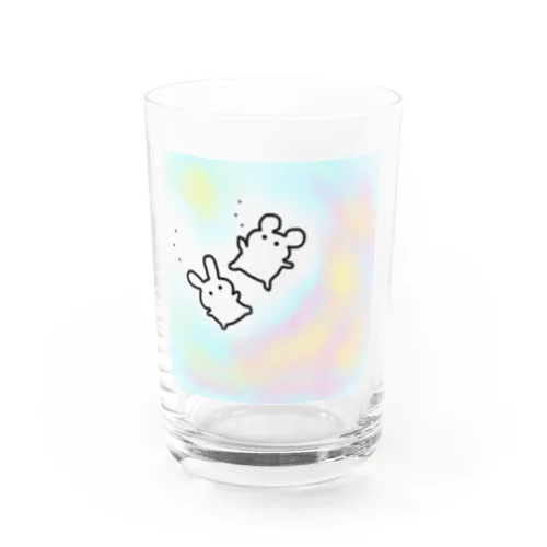 ふわふわくまさん&うさぎさん Water Glass