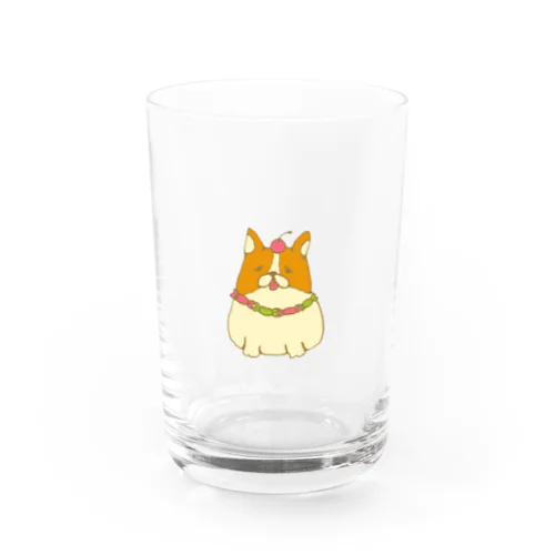 フレンチブルドッグ（頭頂部にチェリー氏） Water Glass