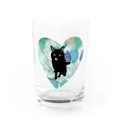 舌ペロ黒猫 Water Glass