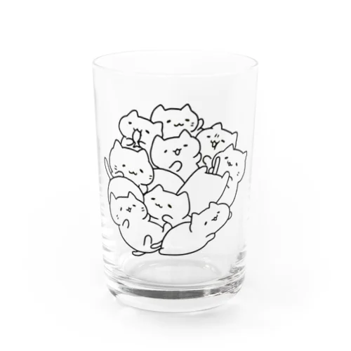 みっちりねこ　シンプル Water Glass