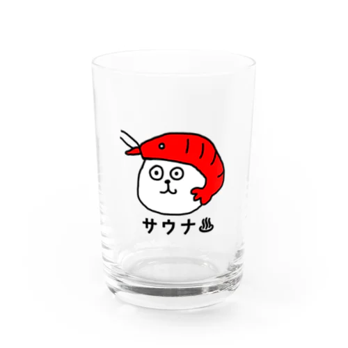 サウナえび人間 Water Glass