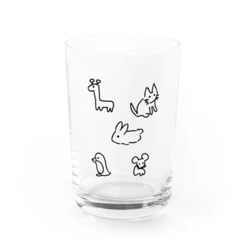 ゆるどうぶつたち Water Glass