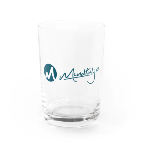 M Mindful.jpロゴ Water Glass