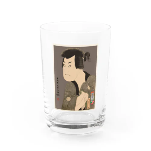 三代目坂田半五郎の藤川水右衛門 Water Glass