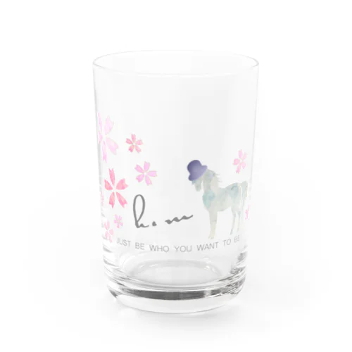 Spring Horse 桜帽子 Water Glass