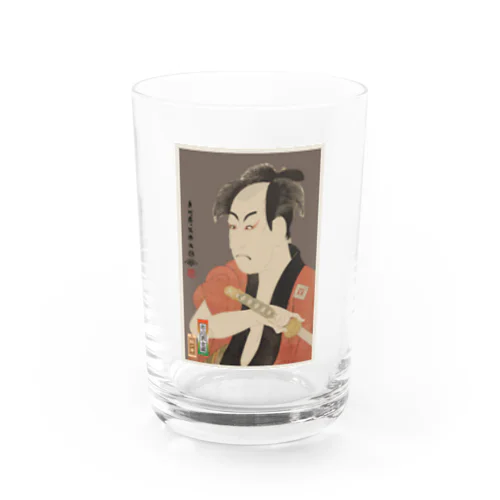 市川男女蔵の奴一平 Water Glass