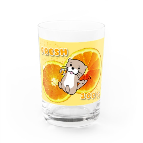 カワウソくん『フレッシュ 100%！』 Water Glass