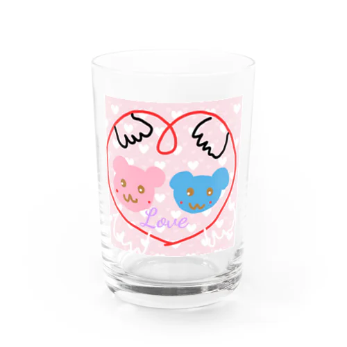 くまちゃんのLoveカップル Water Glass