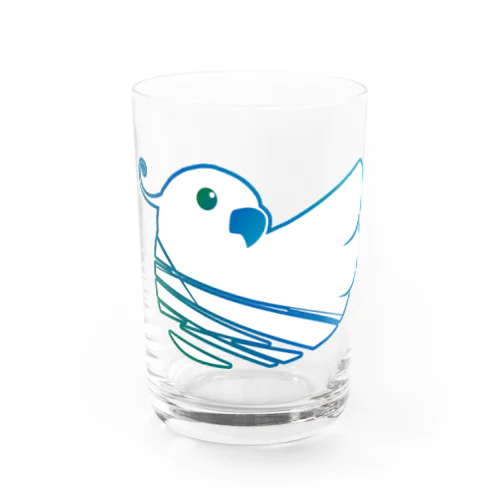 はばたく鳥（グラデーション） Water Glass