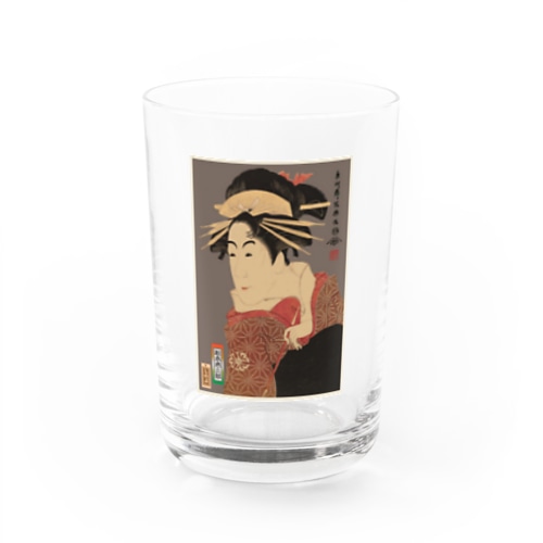 松本米三郎の化粧坂の少将実はしのぶ Water Glass