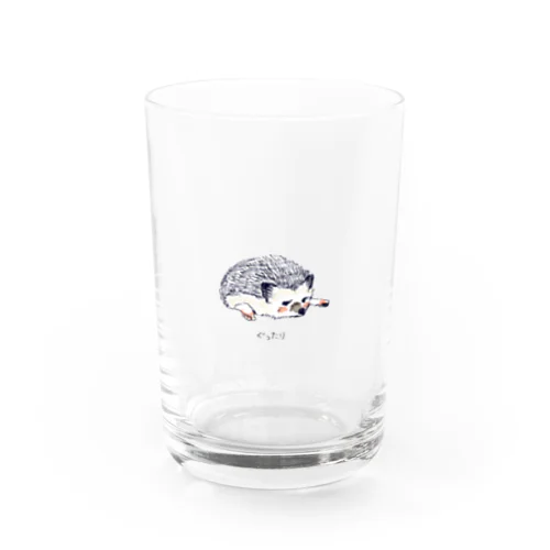 オリジナル　ハリネズミのソフィー、ぐったりする。 Water Glass