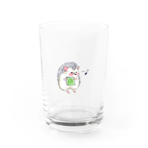 オリジナル　ハリネズミのソフィー、本屋で大好きな本をゲットする。 Water Glass