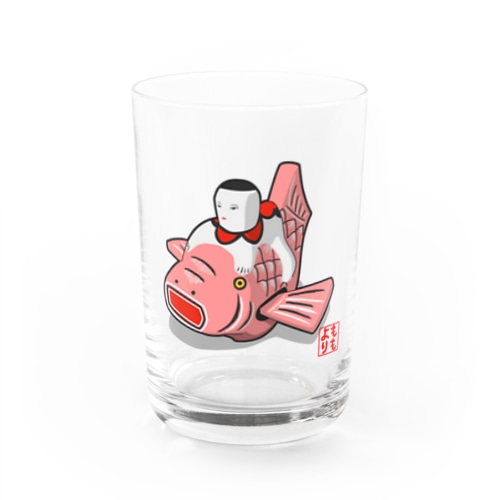 鯉乗り童子 Water Glass