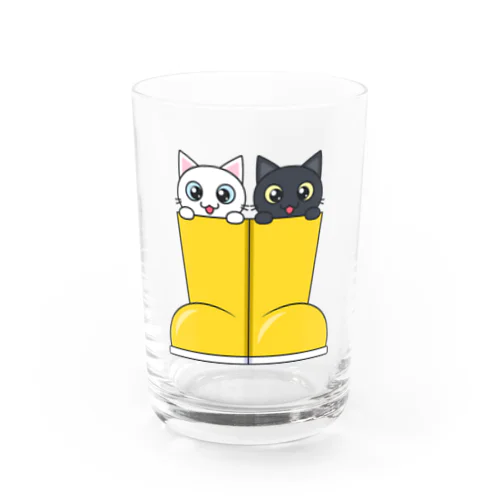 可愛い長靴ねこ Water Glass