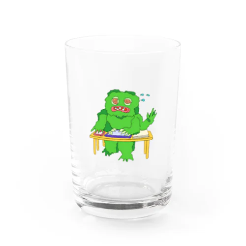 depressed yeti (brain freeze) Water Glass