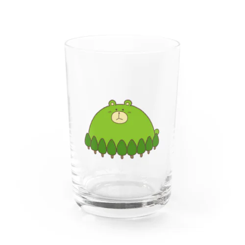 くまがおかさん Water Glass