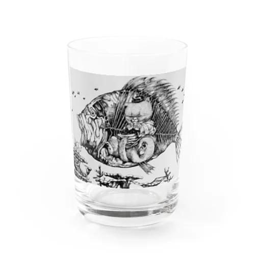 魚の中のヨナ Water Glass